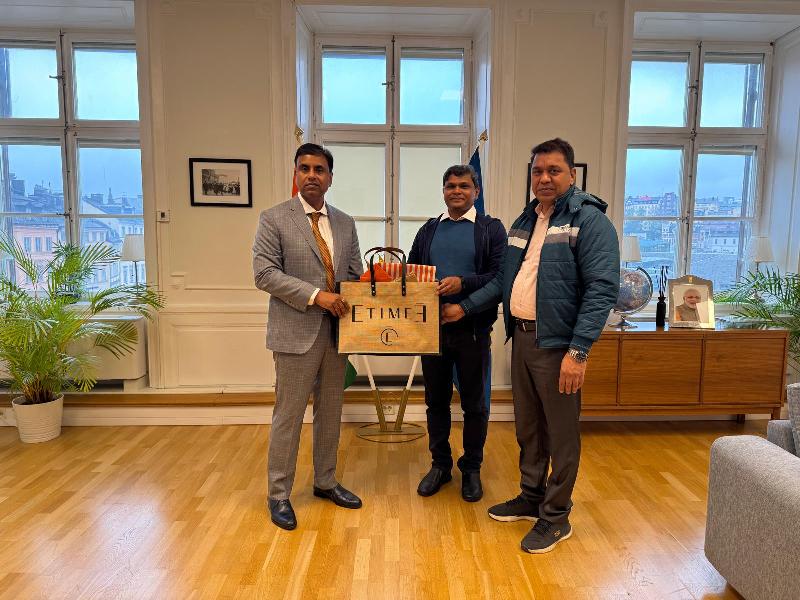 Shri Anurag Bhushan, Ambassador of India at Stockholm provided various inputs for expanding jute goods exports in Nordic countries as it has various advantages in harsh winter climates and also emphasised on participation of National Jute Board in Namaste Stockholm event scheduled in September 2025.