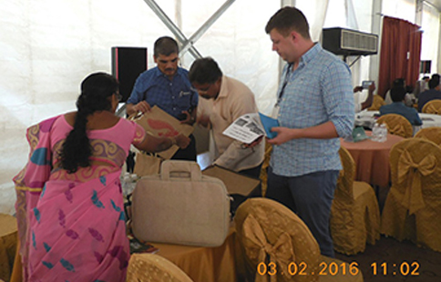 Jute Units - interacting with Foreign Buyers at BSM at Coir Kerala on 3rd Feb 2016 Jute Units - interacting with Foreign Buyers at BSM at Coir Kerala on 3rd Feb 2016