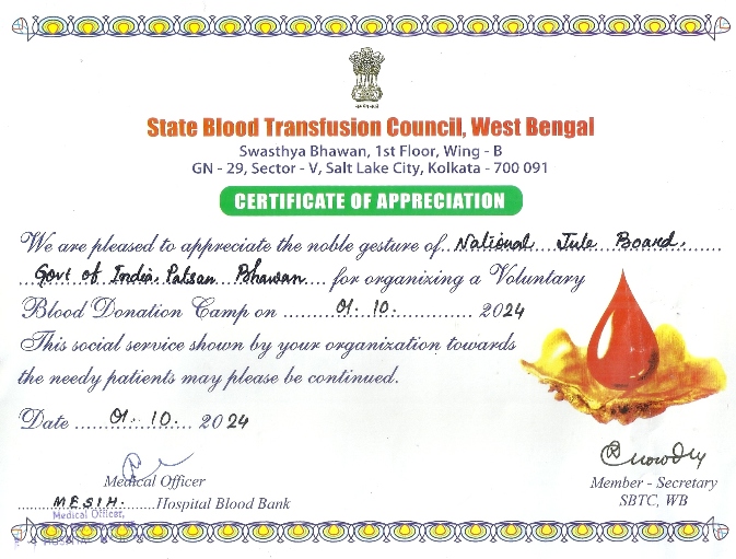 Blood Donation - Certificate of Appreciation Blood Donation - Certificate of Appreciation
