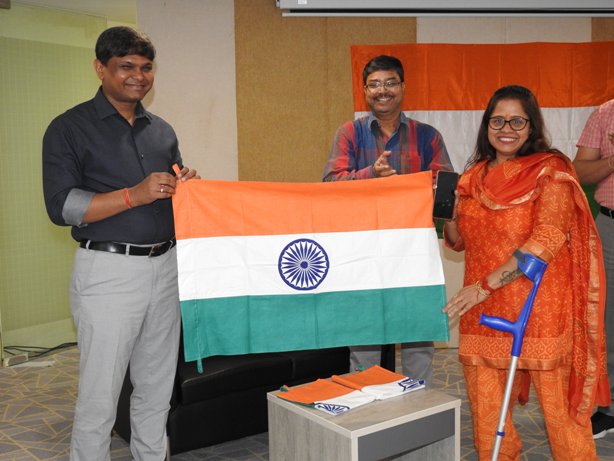 National Jute Board organised flag distribution National Jute Board organised flag distribution