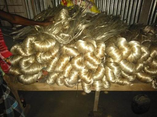 Golden Jute in farmer's house Golden Jute in farmer's house