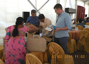 Jute Units - interacting with Foreign Buyers at BSM at Coir Kerala on 3rd Feb 2016